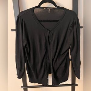 BCBG black cardigan - like new